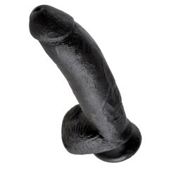 King Cock 9Inch Cock with Balls - Black