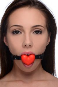 Frisky Heart Beat Silicone Heart Shaped Mouth Gag