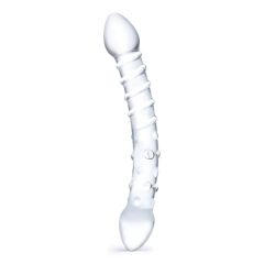 Glas 10inch Double Trouble Dildo Clear 